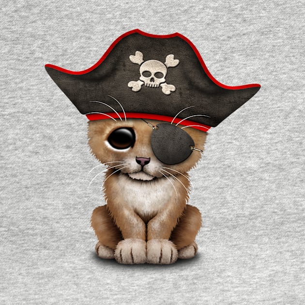 Cute Baby Lion Cub Pirate by jeffbartels